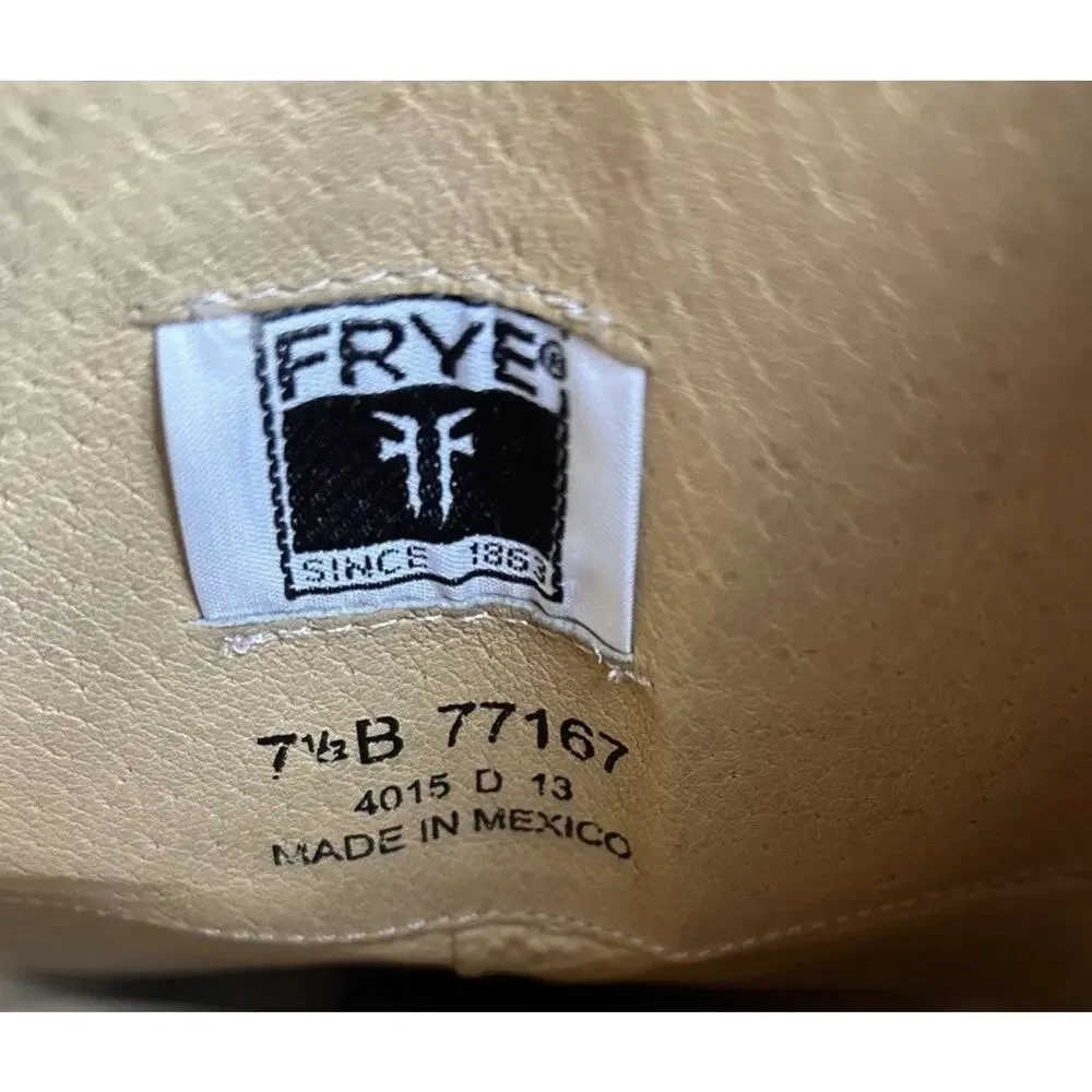 Frye Melissa Button #77167 Leather Equestrian Riding Biker Womens Boots 7.5 B